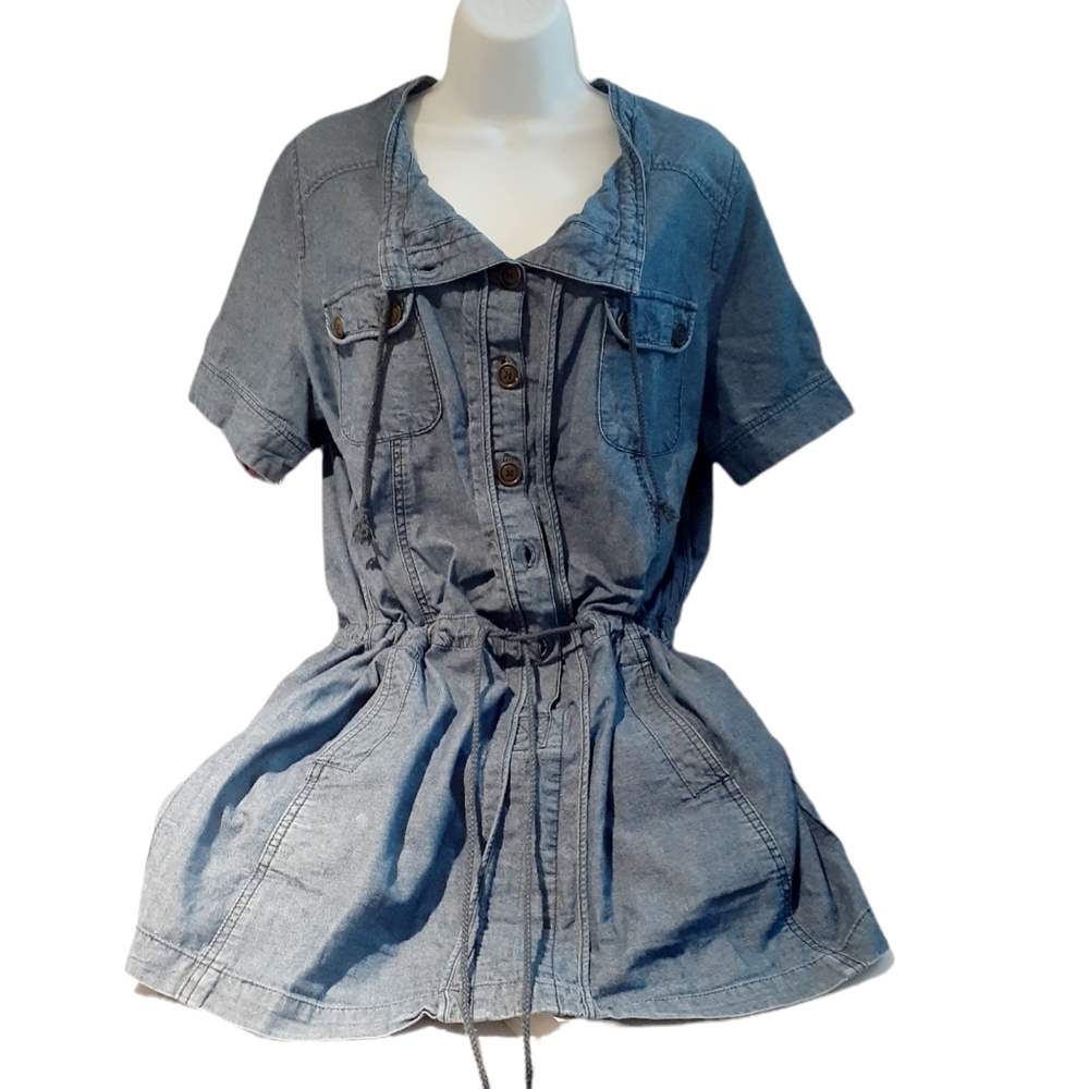 Denim  woman mini  dress 14